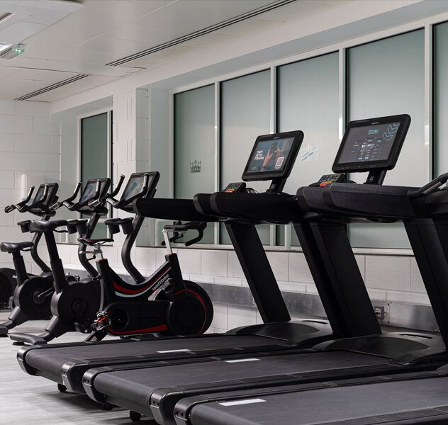 Sports Centre running treadmills and bikes